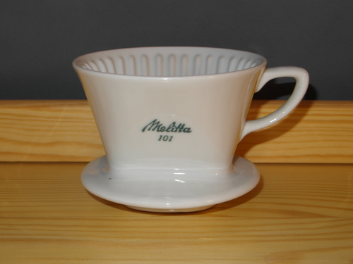 Kaffeefilter Melitta 101, 1955, 3 Loch ohne Dreibeinauflage