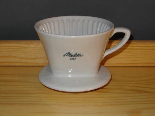 Kaffeefilter Melitta 101, ab 1956, 3 Loch mit Dreibeinauflage