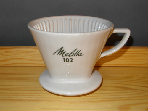 Kaffeefilterhalter  Porzellan Kaffee Filter Halter Größe Nr 102  Farbe Braun 